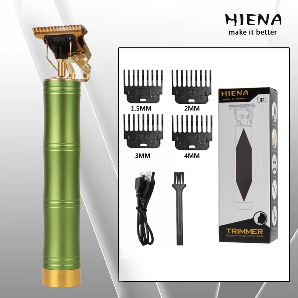 

T Bald Head Hair Clipper Trimmer For Men Rechargeable Mower T-Outliner Barber Shaving Machine Vintage Haircut Cutter Cordless