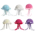 Букет невесты ручной работы из пены с розами, аксессуар для свадебной вечеринки, имитация цветов