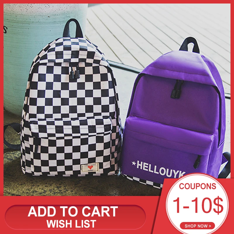 Повседневные холщовые сумки Joker модный студенческий рюкзак через плечо для