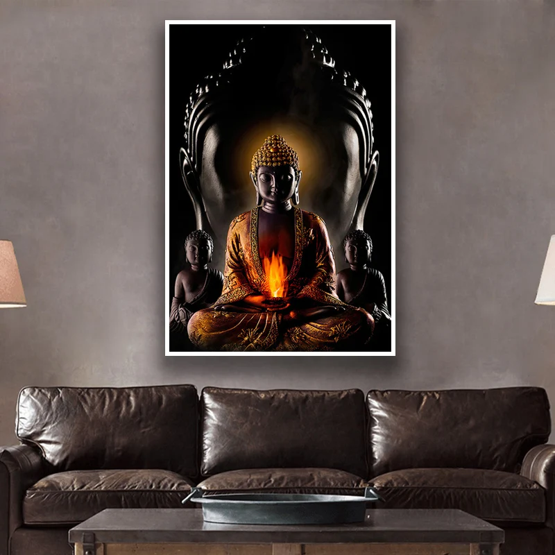 

Canvas Pictures Buddhism Posters Wall Decor God Buddha Wall Art Canvas Prints Buddha Canvas Art Paintings On The Wall