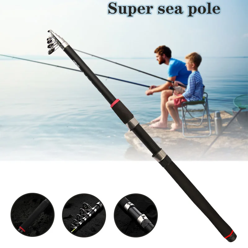 

Fishing Rod Long Shots Metal Material Super Hard Fishing Tools for Outdoor Travel Fishing
