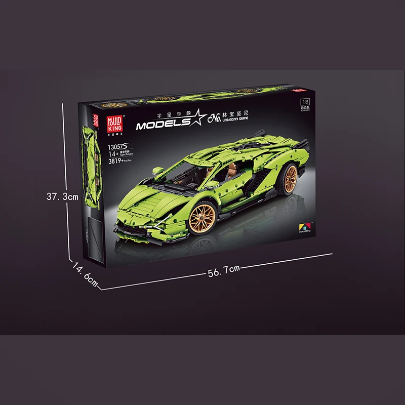 

Mould King MOC High-Tech APP RC Car Building Blocks Lamborghinis Sian FKP 37 Super Car Model Bricks Kids Christmas Gifts