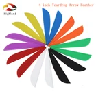 24 шт. белый черный синий фиолетовый оранжевый желтый розовый зеленый стрельба из лука стрелы перья лопасти 4 
