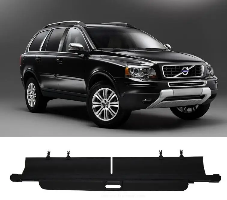

Rear Trunk Security Screen Privacy Shield Cargo Cover For Volvo XC90 XC Classic 2003-2014 (Black/Beige)