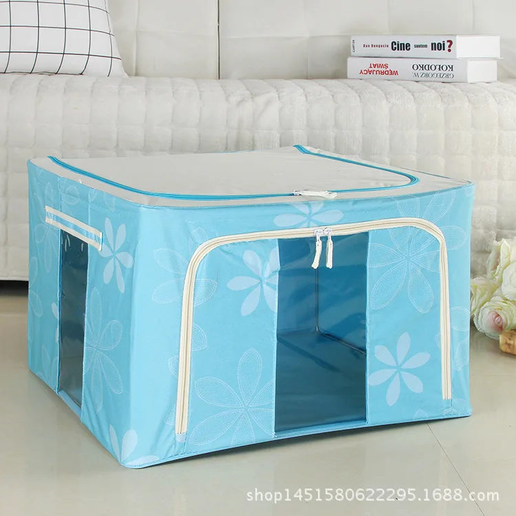 

24 Litres Oxford Cloth Steel Frame Storage Box Folding Waterproof Indoor Storage Organizing Toy Box Special Price