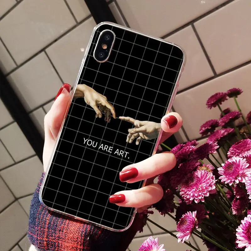 Yinuoda Art David lines Painted Pattern High Quality Classic Phone case for Apple iPhone 8 7 6 6S Plus X XS max 5 5S SE XR Cover | Мобильные