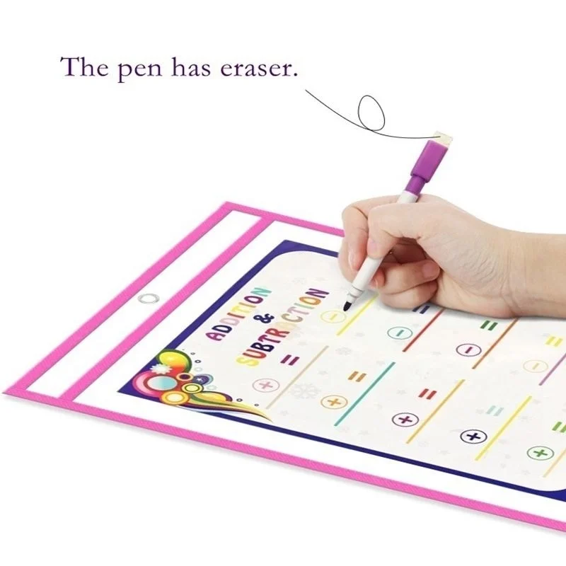 Многоразовые полипропиленовые карманы с ручкой детские сухие стираемые для