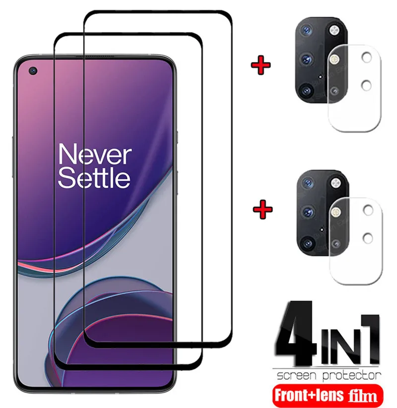 

Verre ,1 + 8T закаленное стекло для one plus8t 2 стекла и 2 камеры для телефона ВанПлюс 8t очки One plus 8 t закаленное стекло для OnePlus 8 T Защита экрана для ...