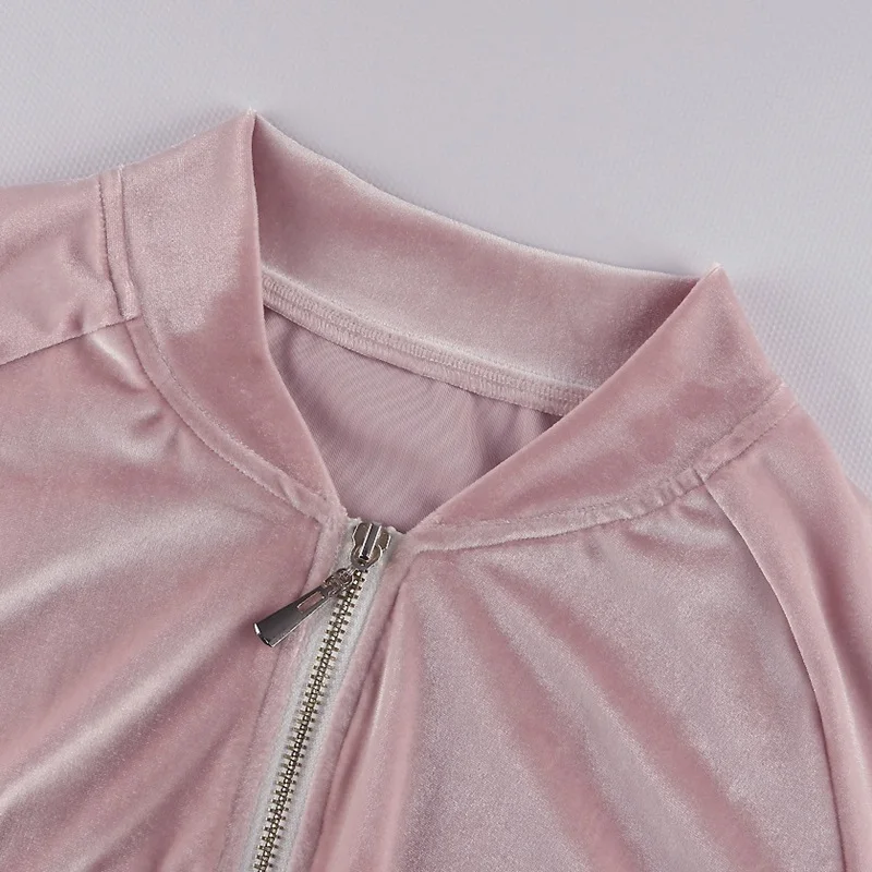 Лидер продаж 2020 года Модный укороченный топ на молнии спереди с v-образным