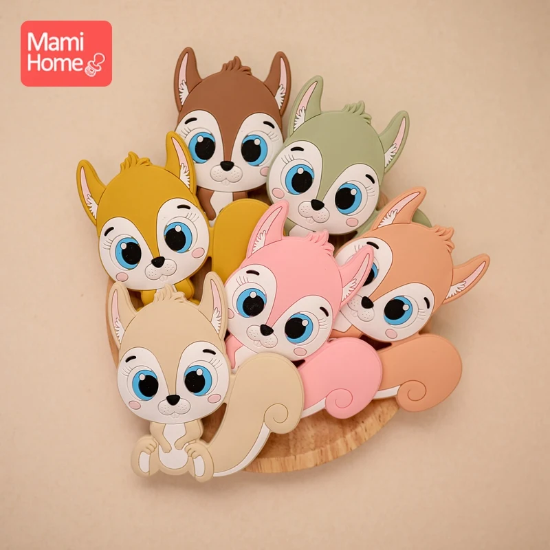 

1PC Fox Silicone Teether Baby Teether Silicone Teething Beads BPA Free For DIY Baby Necklace Pendant Babies Accessories Newborn