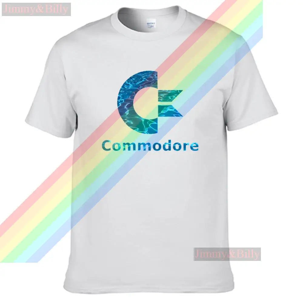 

Color Of The Sea Is Half Circle Commodore 64 Men Women Summer 100% Cotton Tees Male Newest Top Popular Normal Tee Shirts Unisex