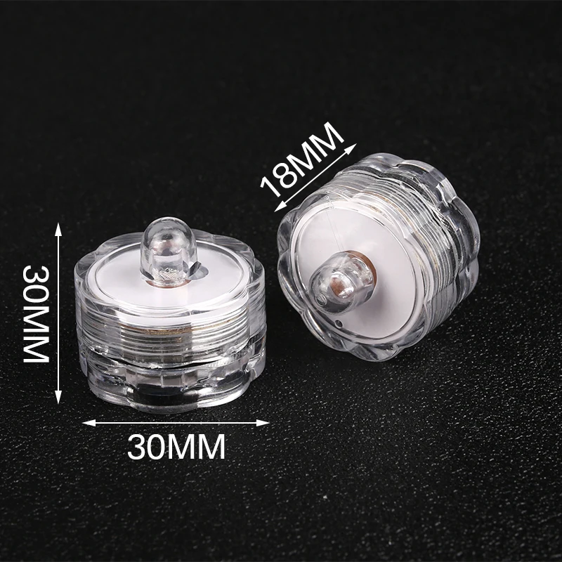 12 шт./компл. водонепроницаемый светодиодный чайный светильник на батарейках