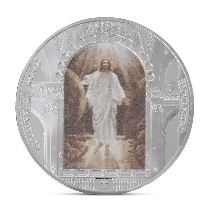 Религия Иисуса Христа памятная монета коллекция подарок сувенир искусство
