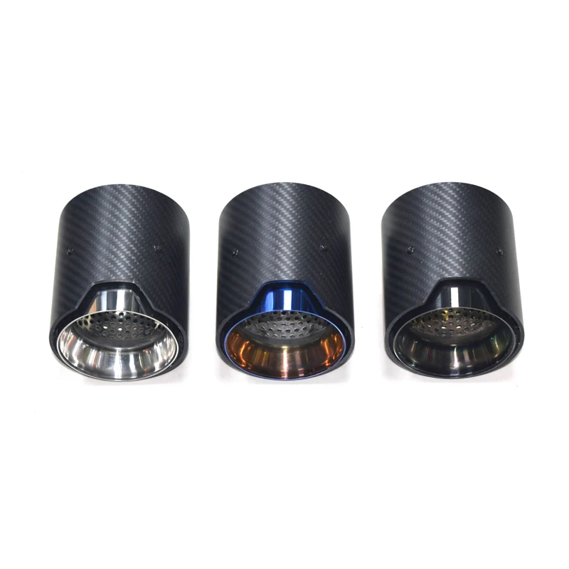 

1pcs Four Color Stainless Steel M Logo Without Solder Tip Car Exhaust Muffler Tail for Bmw F87 F80 F82 F83 M2 M3 M4 Nozzles