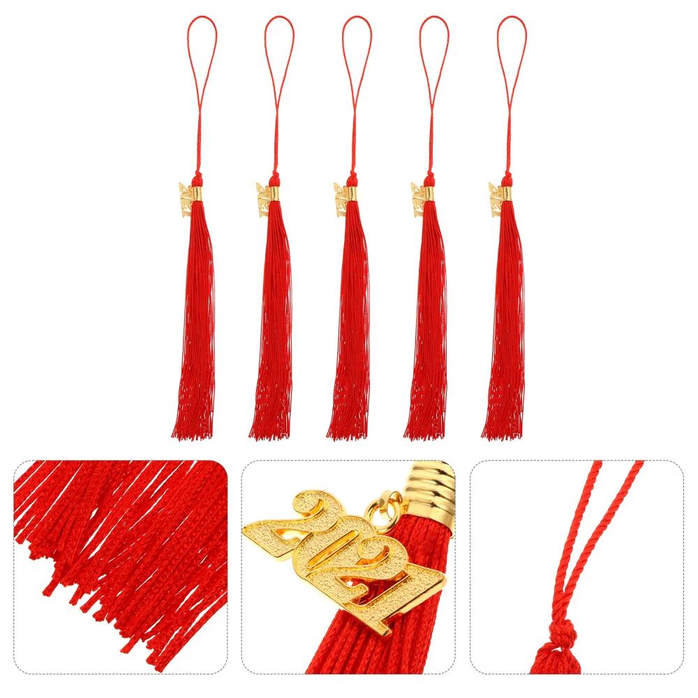 

5pcs 40cm 2020 Graduation Hat Tassel Bachelor Hat Hanging Tassel Pendant