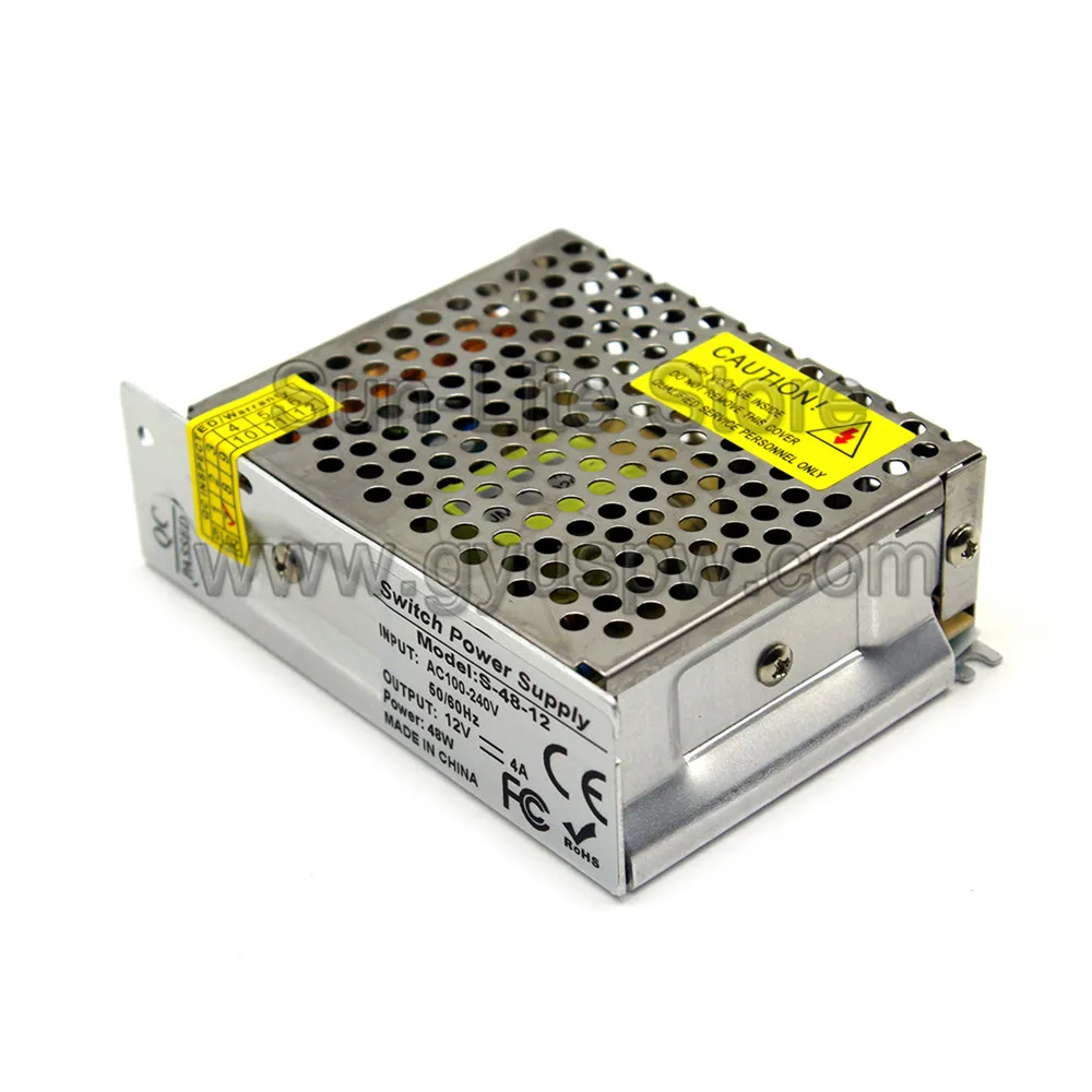 Выключатель с одним выходом питания постоянного тока 12 В 4A 48 Вт трансформатор