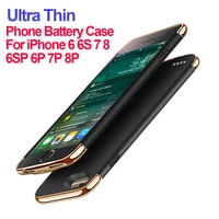 35004000mah portable ultra thin silm phone battery case external batery charging case for iphone 6 6s 7 8 6plus 7 plus 8 plus