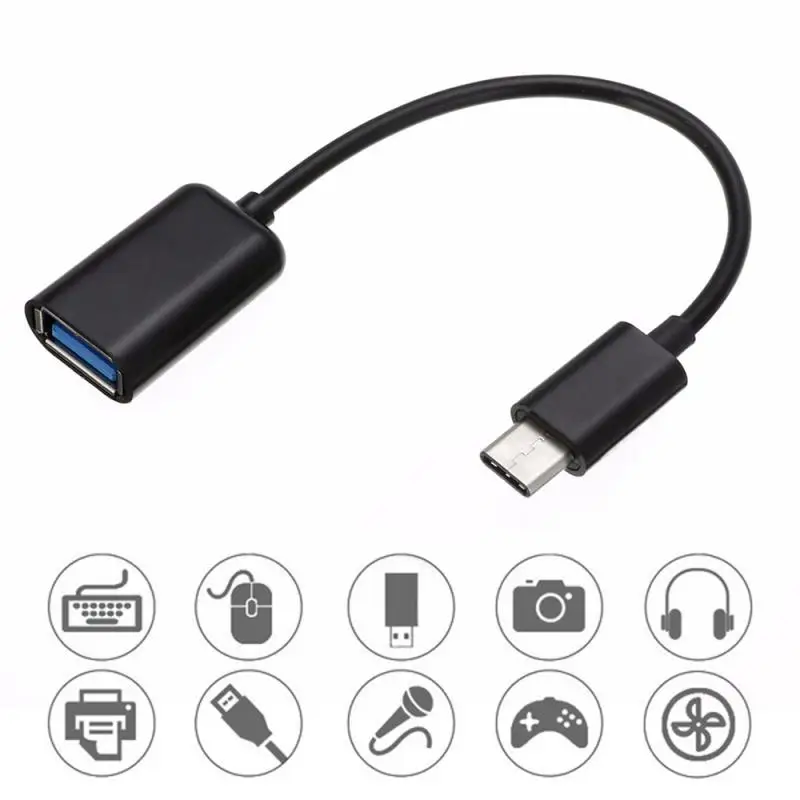 Кабель-адаптер для передачи данных с USB 3 1 Type-C OTG 16 см | Мобильные телефоны и