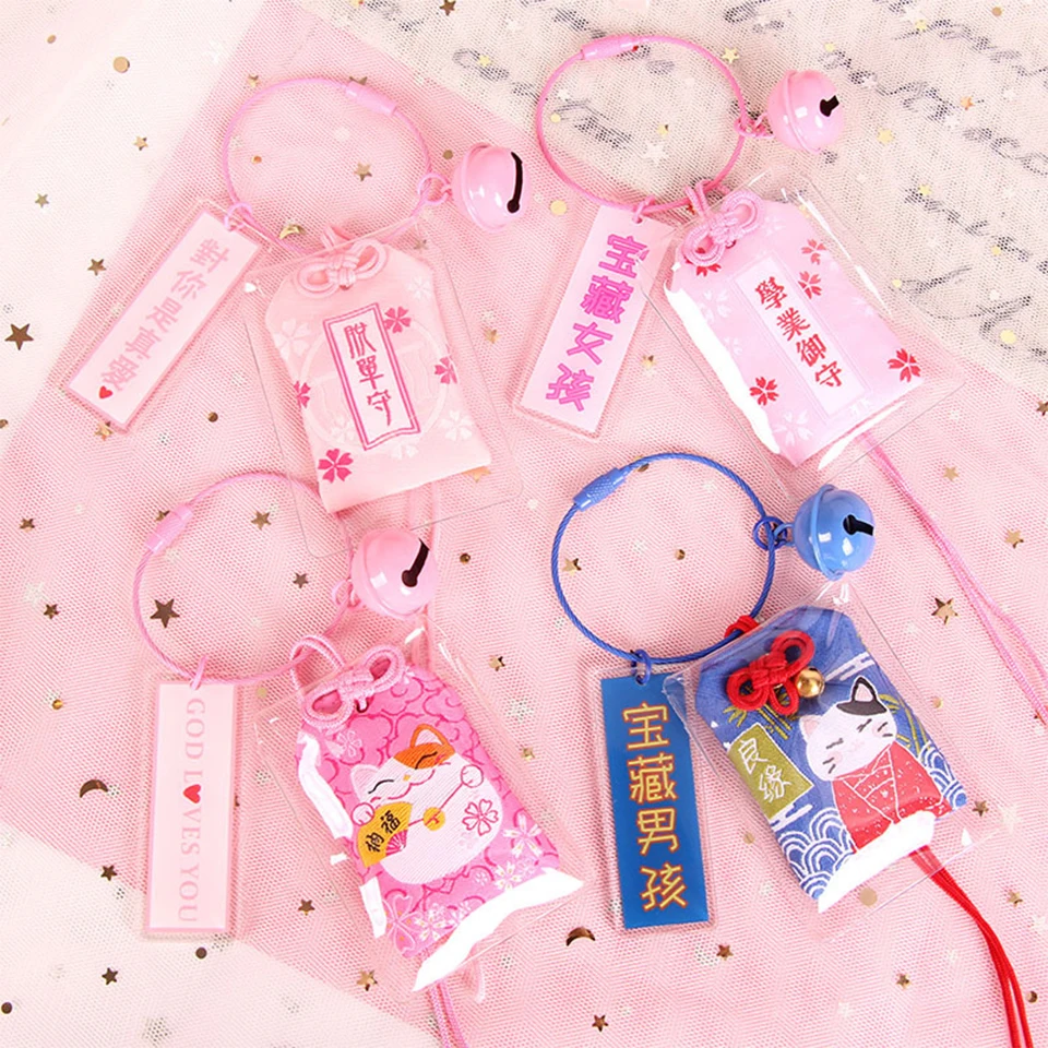 Японский новый безопасный брелок Omamori Pray для здоровья шнурок одежды сумки
