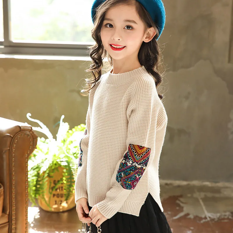 Женский свитер новинка 2019 зимние детские свитера пальто вязаный пуловер детская
