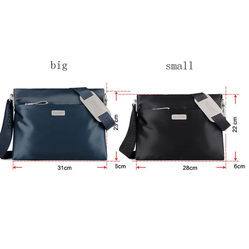 Men Single Shoulder Bag Waterproof Oxford Business Laptop Commute Short Trip Male Solid Color Crossbody Messanger Bags Hot Sale