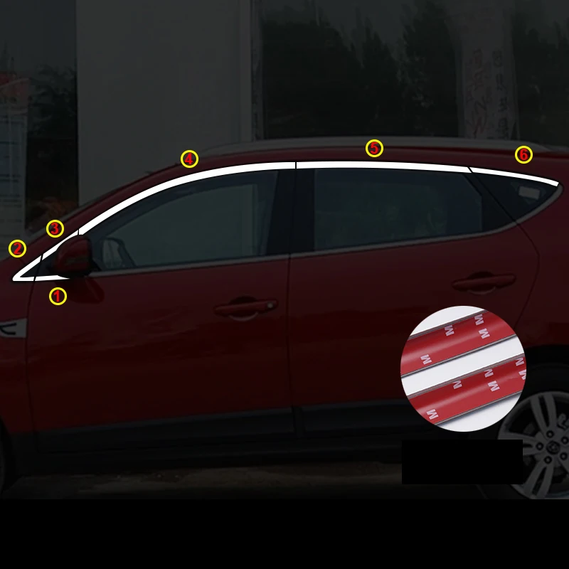 Lsrtw2017 304 нержавеющая сталь окна автомобиля планки для jac уточнить s3 s5 rs m2