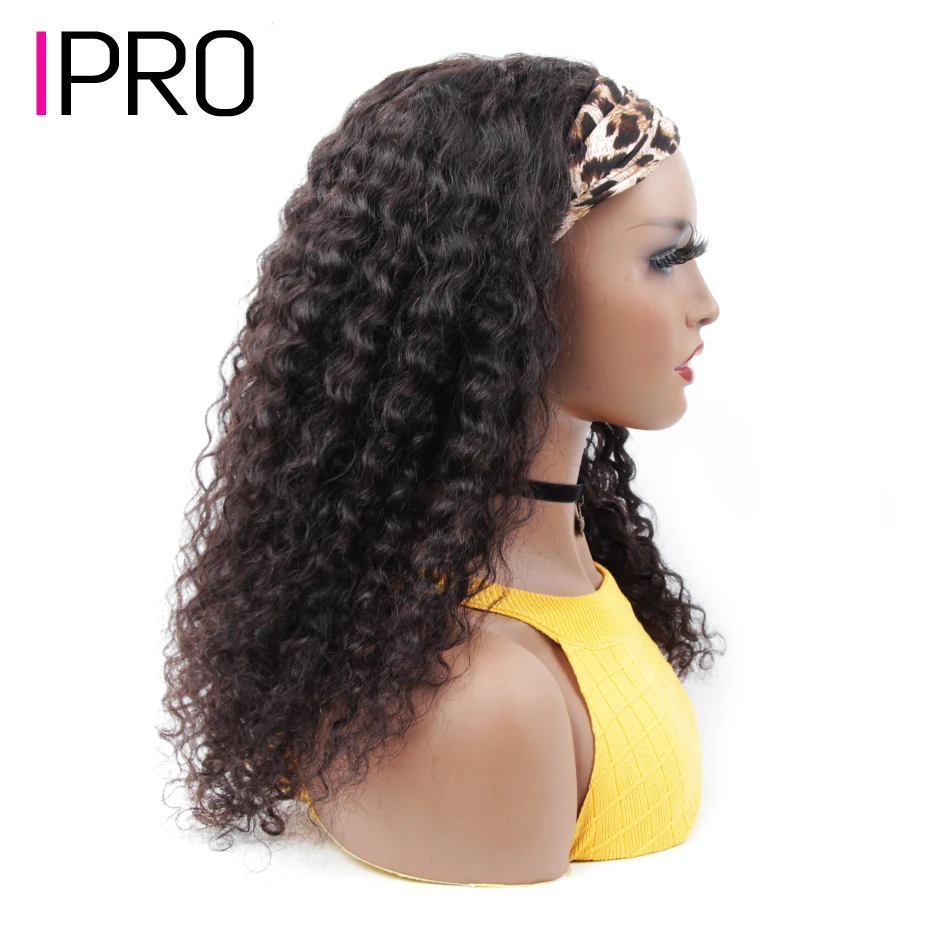IPRO искусственные человеческие волосы головная повязка малазийские с глубокой