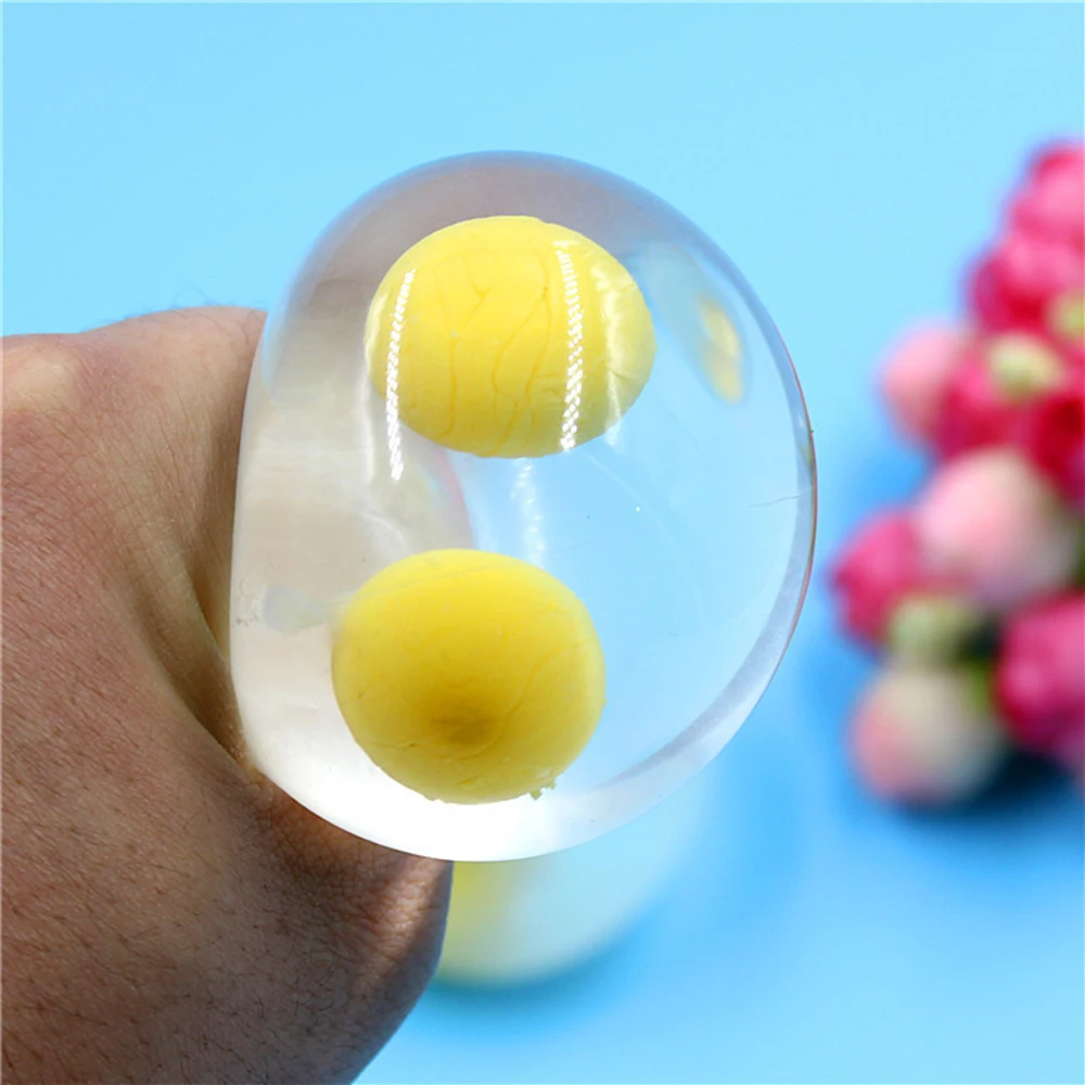 

Fidget Toys Stress Relief Toys Novelty Stress Ball Vent Ball Fun Wrestling Egg Yolk Egg Water Polo 10ML Kids Adults Gifts