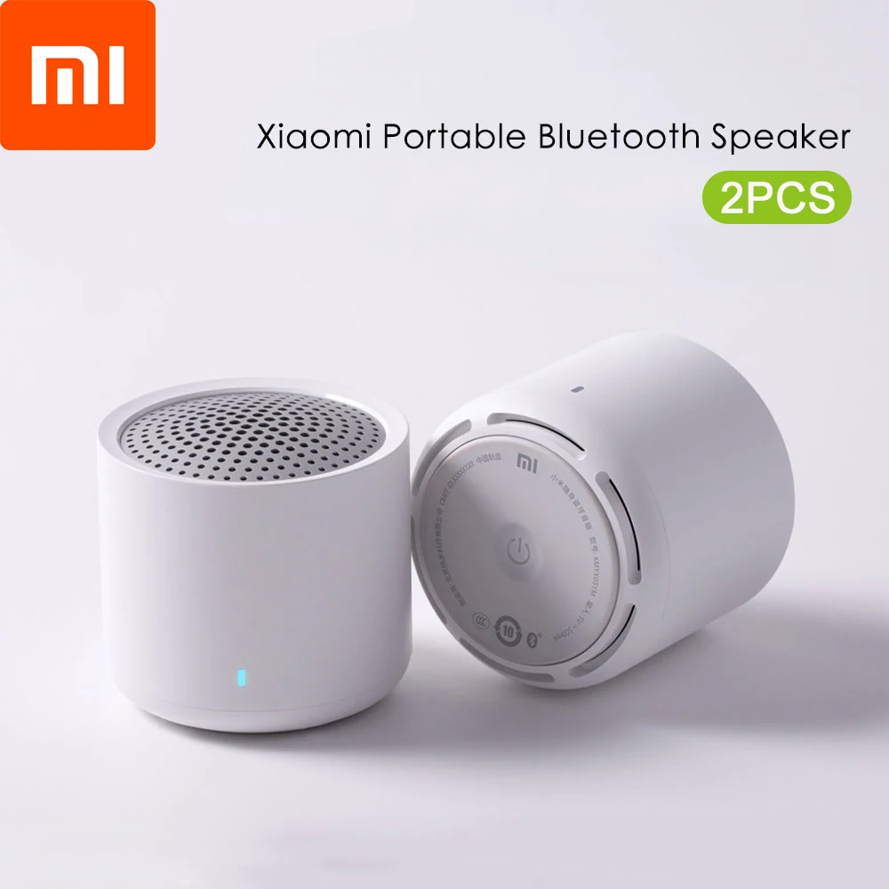 

Беспроводная портативная Bluetooth-Колонка Xiaomi, Миниатюрная Музыкальная стереоколонка 5,0 TWS с микрофоном для телефона, планшета, компьютера, 2,0
