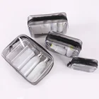 Женские сумки на молнии, прозрачная переносная дорожная Водонепроницаемая косметичка из ПВХ для хранения косметики