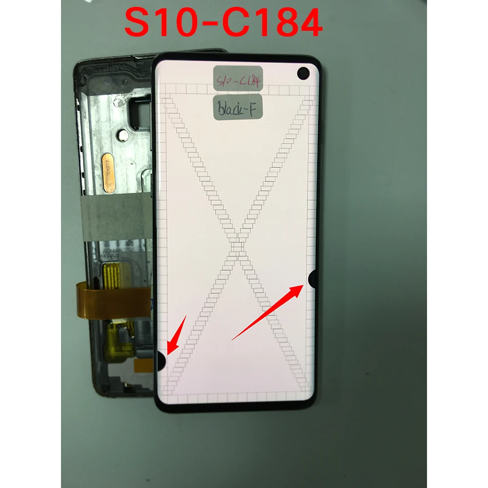 Для Samsung Galaxy SM-S10 -G9730 G973F G973U ЖК-дисплей с сенсорным экраном LCD Многоточечное