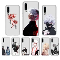 japanese anime tokyo ghoul phone case for huawei p20 p30 pro p40 lite mate 20lite for y5 y6 honor 8x 10 capa