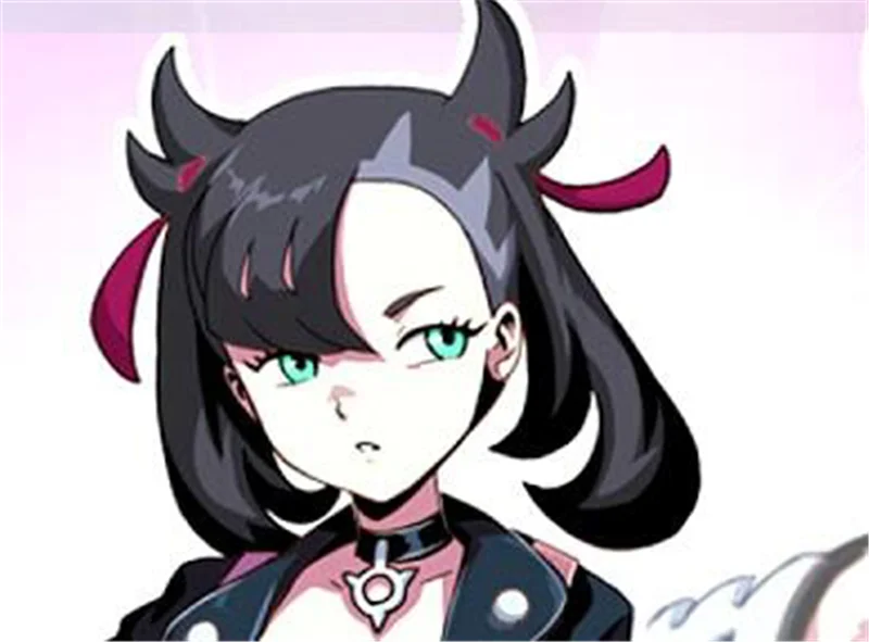 

Anime Game Sword Shield Marnie Cosplay Wigs Black Double Ponytail Heat-resistant Synthetic Hair Wig