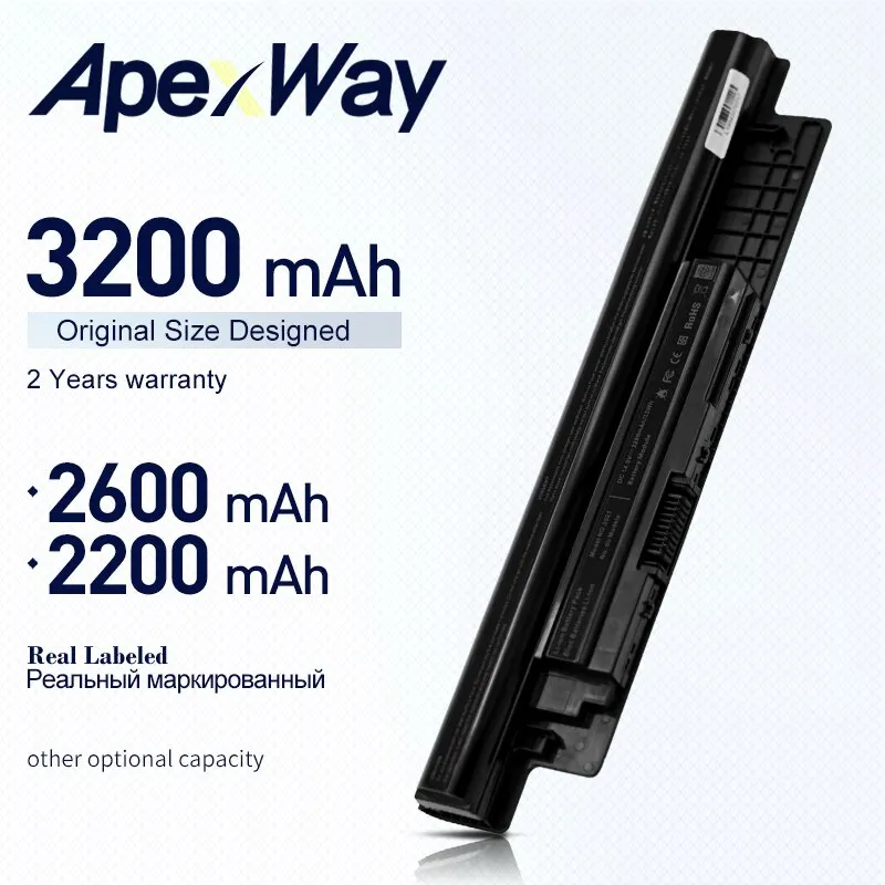 Аккумулятор для ноутбука ApexWay 4 ячейки XCMRD MR90Y Dell Inspiron 3421 3721 5421 5521 5721 3521 5537 Vostro 2421