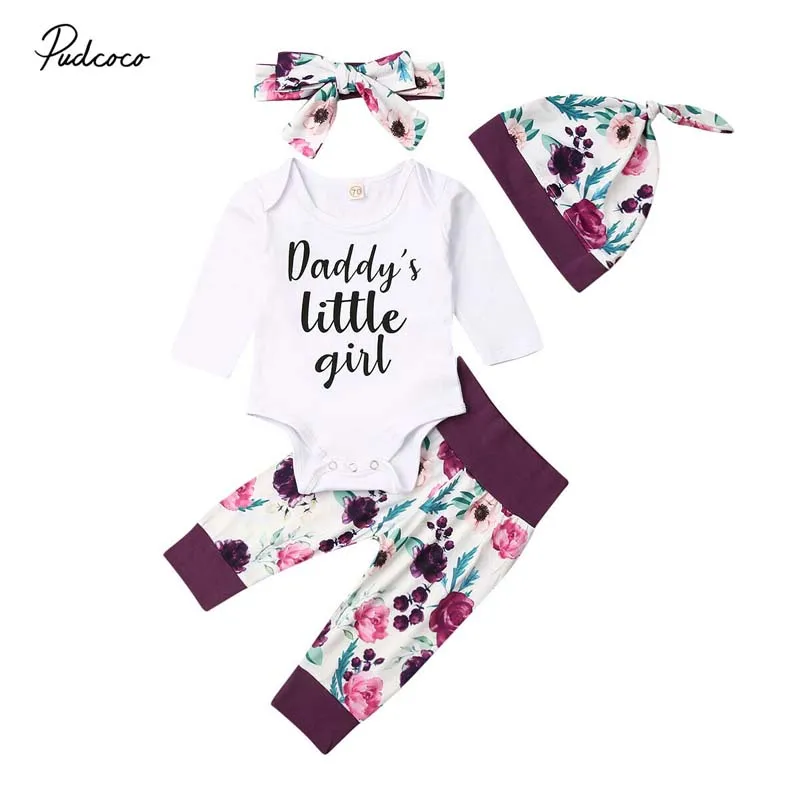 4 шт. Детский комбинезон с длинным рукавом шапка и повязка на голову | Мать ребенок