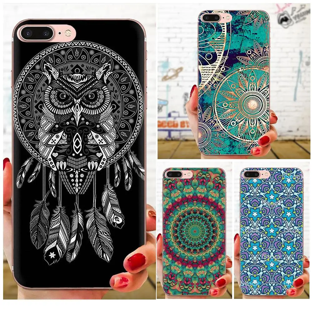 Diy красочный рисунок из ТПУ Мандала Dreancatcher пейзаж для Xiaomi Mi CC9 CC9E 9T mi10 mi9 mi8 note 9 10 pro