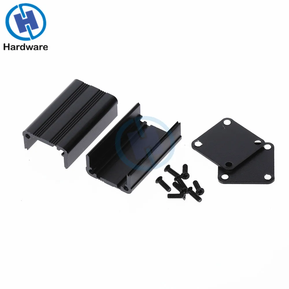 Черный алюминиевый корпус чехол сделай сам Экструдированный Электронный