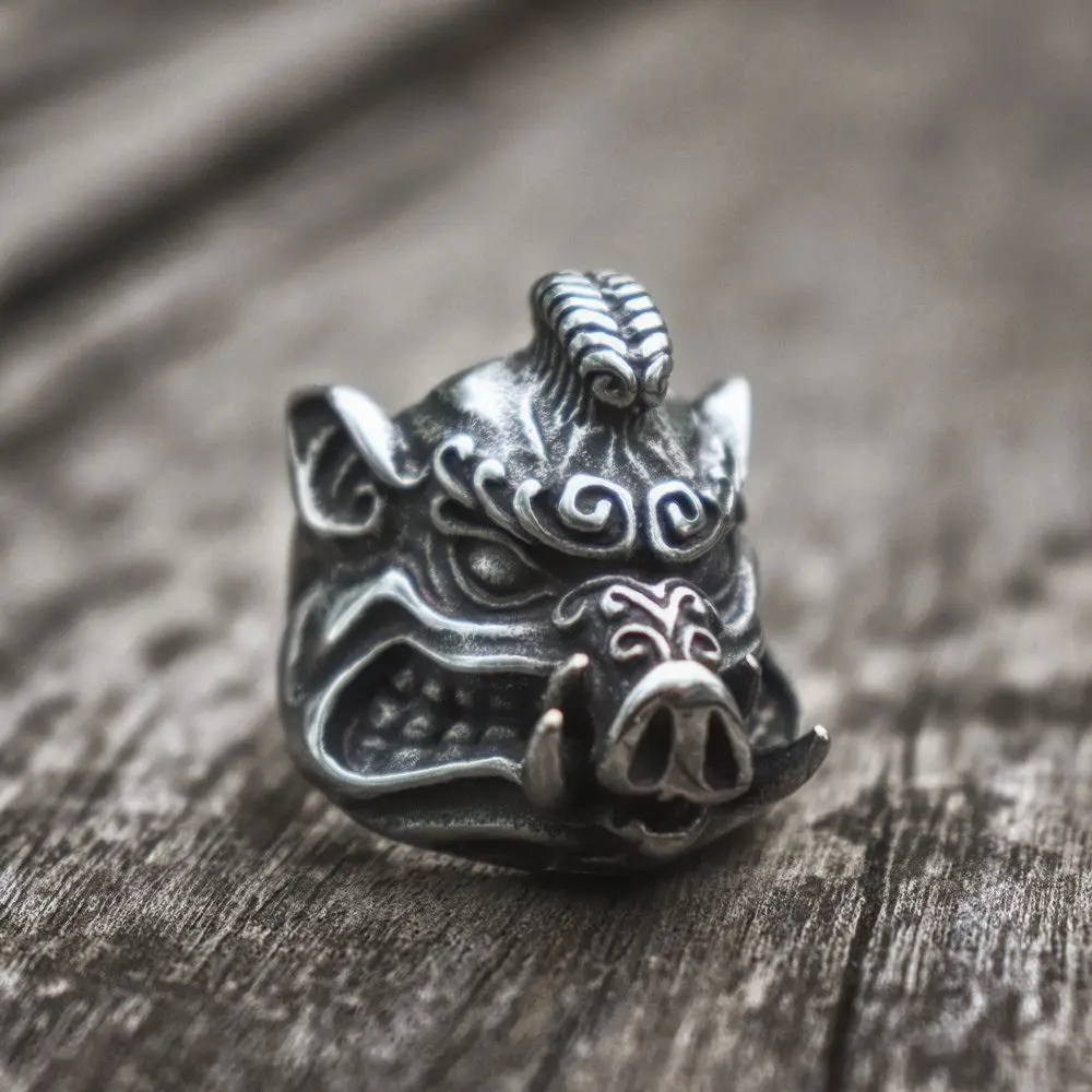 Мужское кольцо из нержавеющей стали EYHIMD байкерское Sus Scrofa ювелирные изделия с