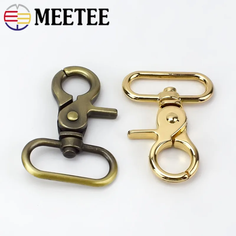 Комплект из 2 предметов Meetee 20/25/32/38 мм Чемодан ремень с металлической пряжкой сумки карабин карабины оснастка поворотным спусковым крючком воротник аксессуары для ручной работы