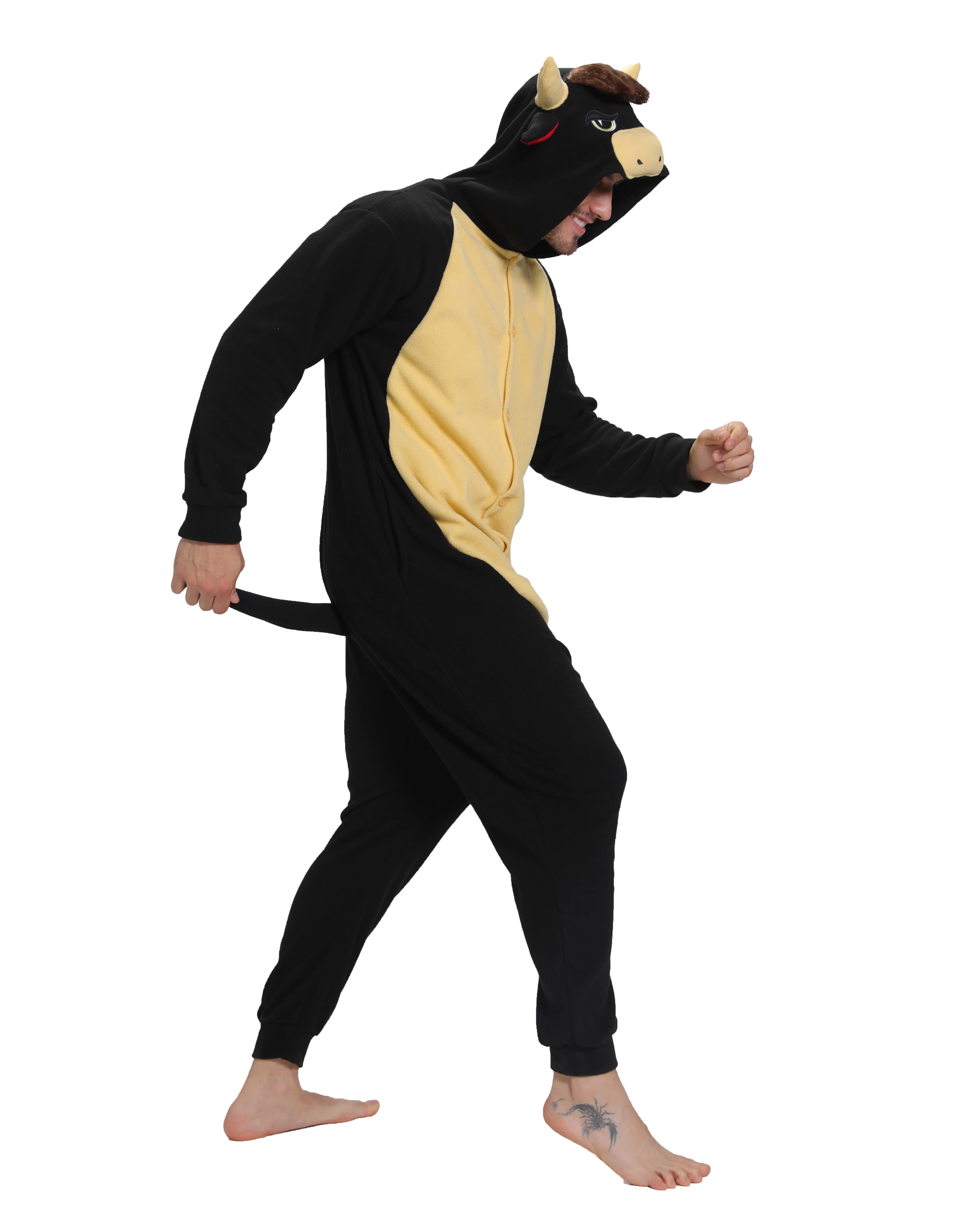 Новинка комбинезон с животными корова пижама ослом для косплея костюм взрослых -