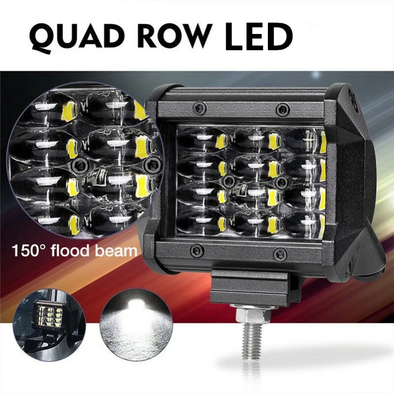 2шт набор Автомобильный светодиодный рабочий светильник бар 6000K белый 120 градусов