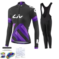 women 2021 liv autumn breathable long sleeve cycling clothing mtb bicycle cycling clothes ropa ciclismo bike cycling jersey set