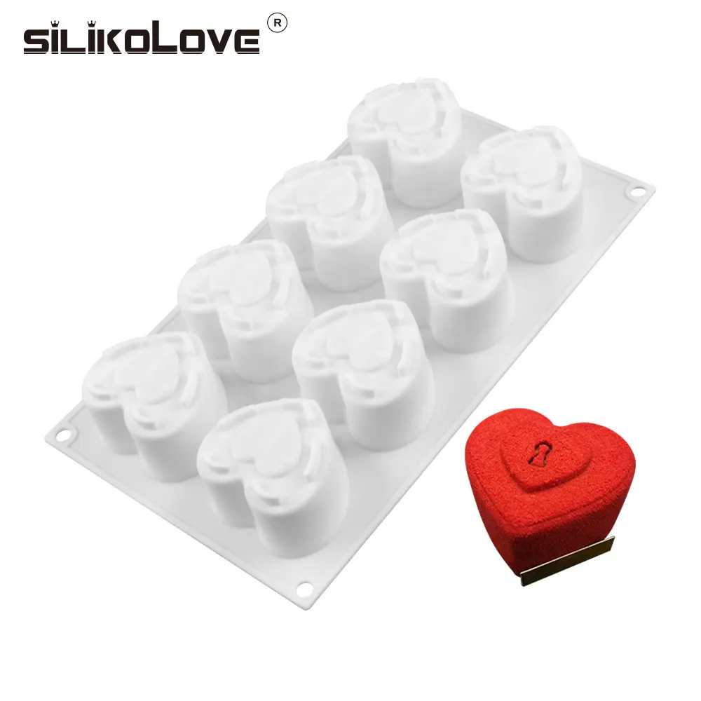 SILIKOLOVE сердце мусс форма для торта силиконовые 3d инструменты выпечки силиконовая