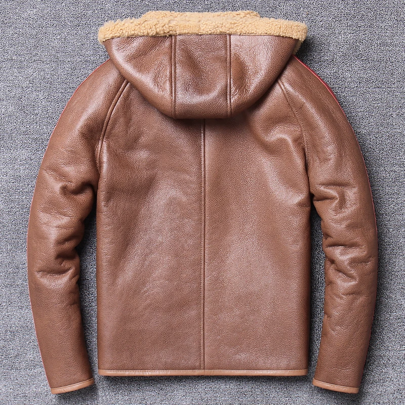 

Free Sheep shipping,Winter fur coat,Natural wool Shearling,thick warm leather jacket,mens sheepskin coat.plus size jackets.