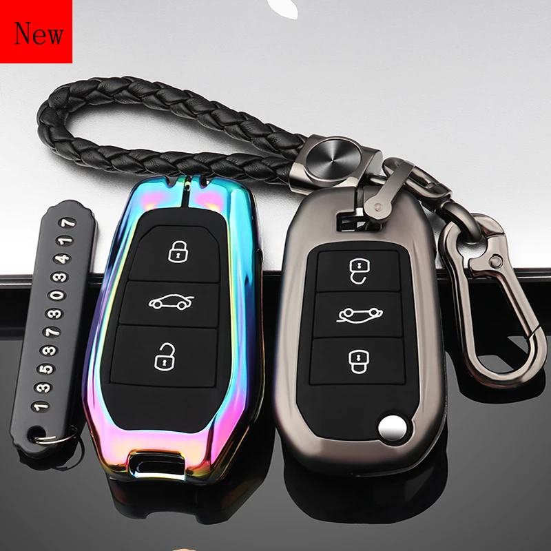 

High-Quality Galvanized Alloy Silicone Car Smart Key Case Cover for Peugeot 4008 2008 508L5008 3008 301 Car Accessories