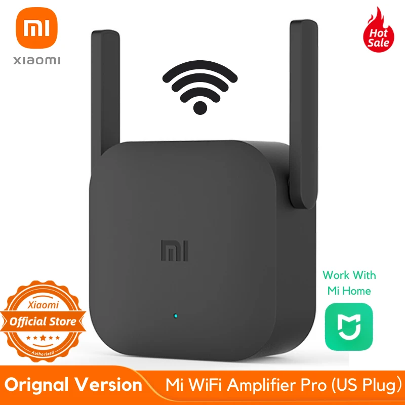 Оригинальный Wi Fi ретранслятор Xiaomi Mi Pro 300M усилитель сети расширитель