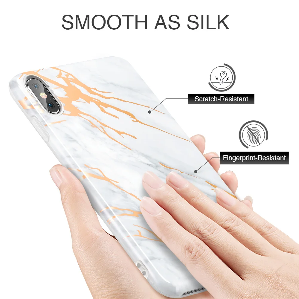 ESR чехол для iPhone X XS XR XS Max чехол тонкий мягкий, гибкий, из ТПУ чехол с мраморным рисунком для iPhone XS XR XS Max аксессуары для телефонов