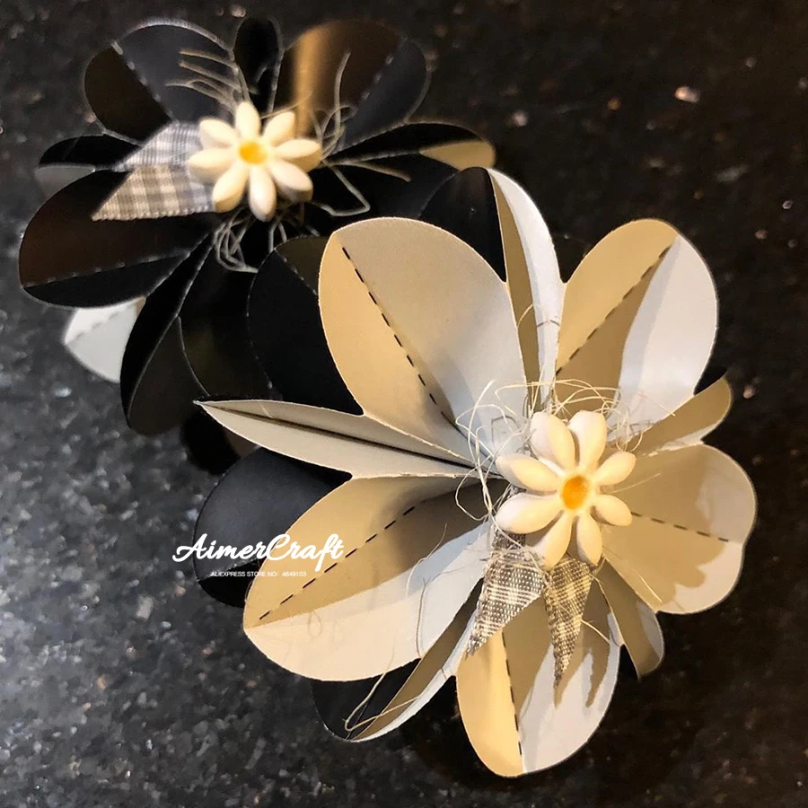 3D цветок Звезда Металла резки штампы трафарет для скрапбукинга DIY декоративное