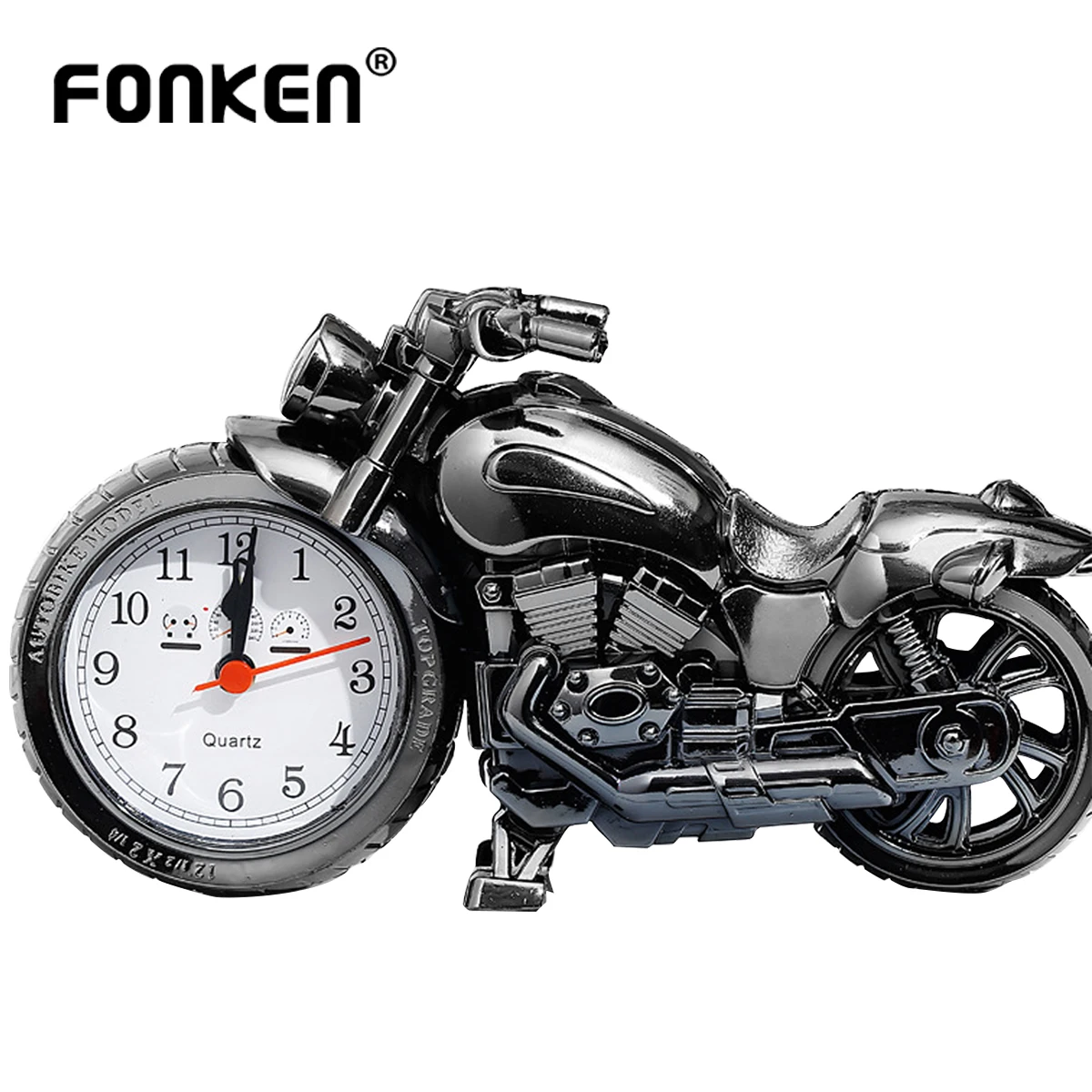 

Креативный мотоциклетный будильник FONKEN с рисунком, настольное украшение, держатель времени, крутой подарок для детей