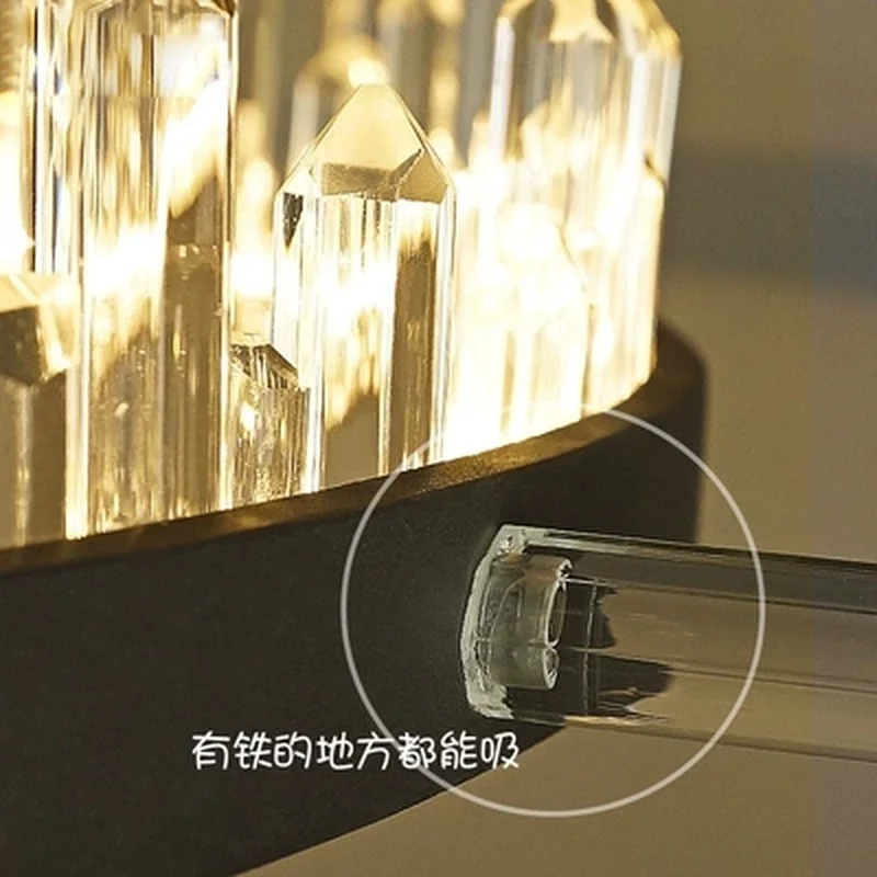 Удаленная Скандинавская Роскошная естественная лампа круглая Минималистичная